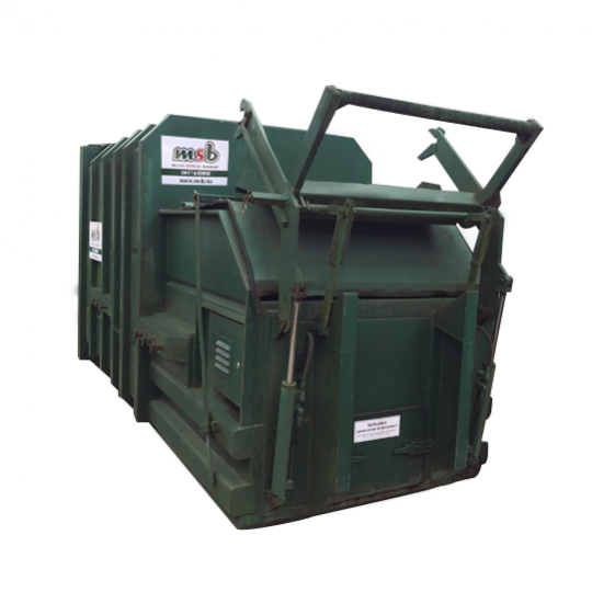 10 m³ pers afzetcontainer bedrijfsafval/ restafval