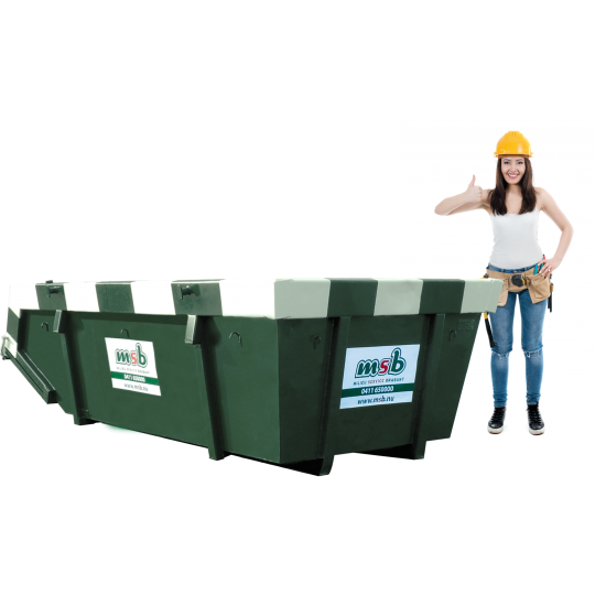 6 m³ afzetcontainer bedrijfsafval/ restafval
