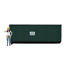 30 m³ open afzetcontainer papier-karton