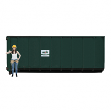 40 m³ afzetcontainer papier-karton